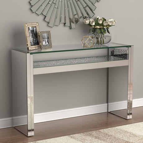 Edna 1-shelf Console Table Silver