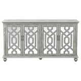 Melanie 4-door Accent Cabinet Antique White