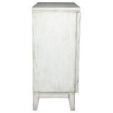 Moody Accent Cabinet with Carved Door Antique White