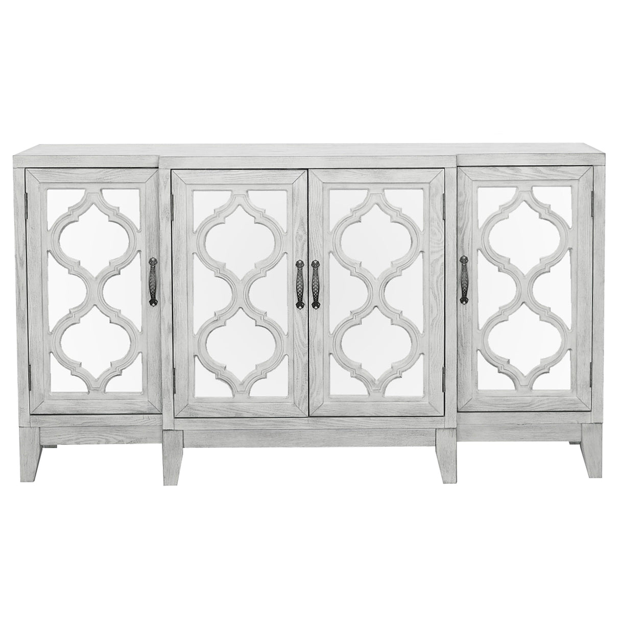 Mckellen 4-door Accent Cabinet Antique White