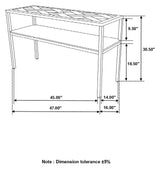 Quince Console Table with Open Shelf Natural