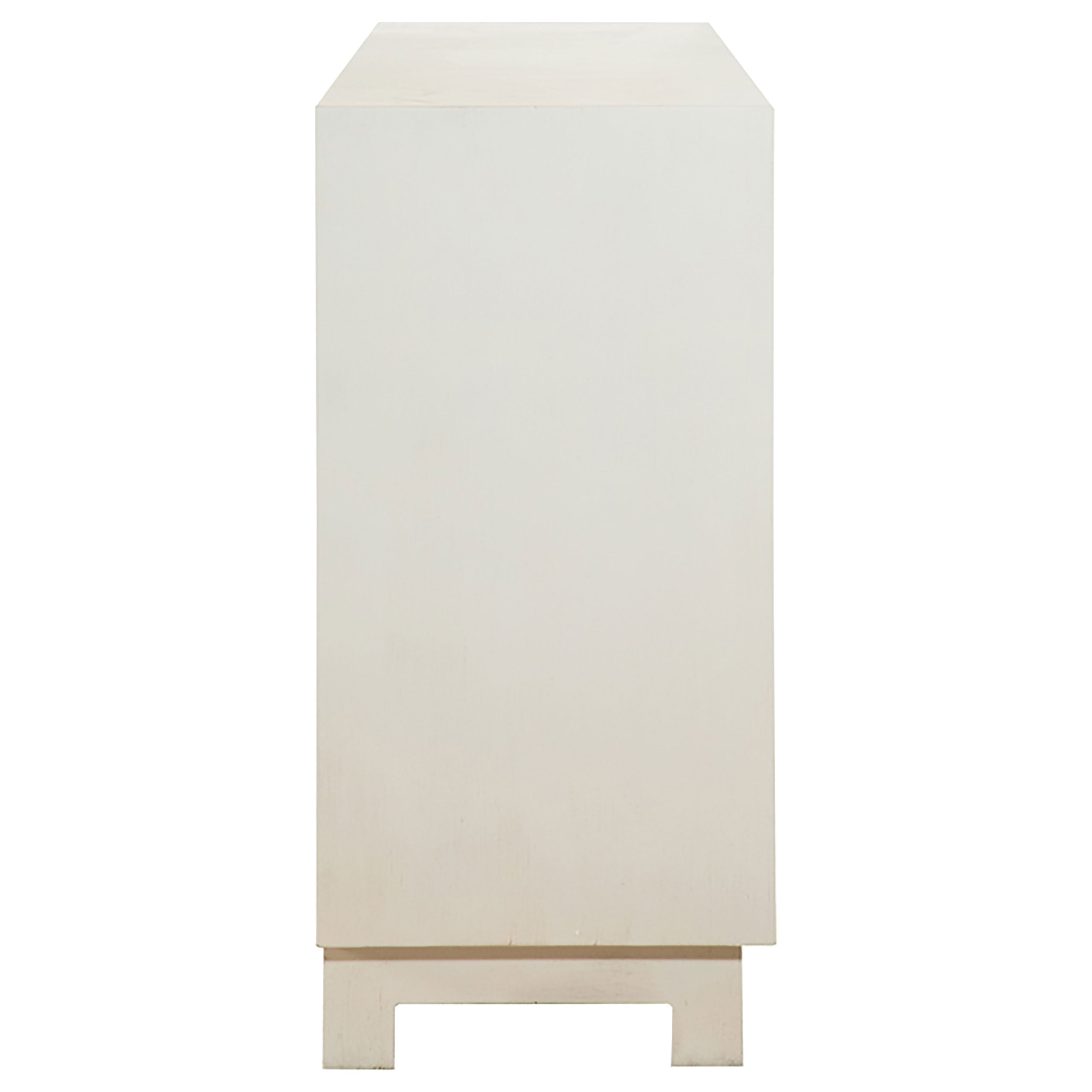 Voula Rectangular 4-door Accent Cabinet White and Gold