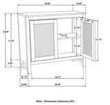 Zamora Rectangular 2-door Accent Cabinet Natural