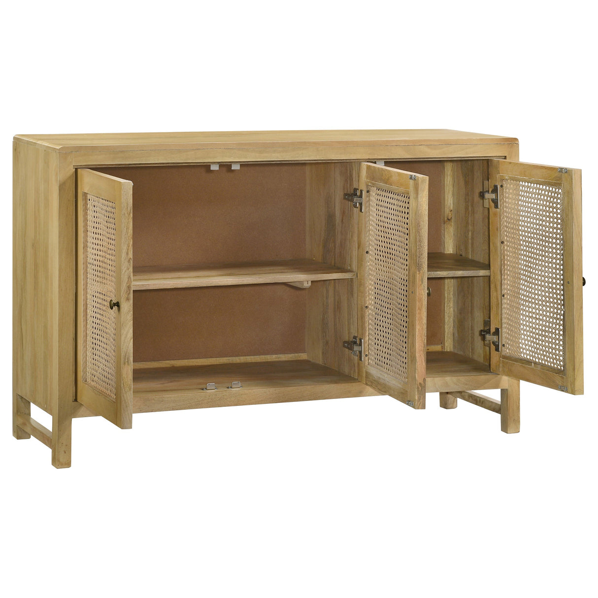 Zamora Rectangular 3-door Accent Cabinet Natural