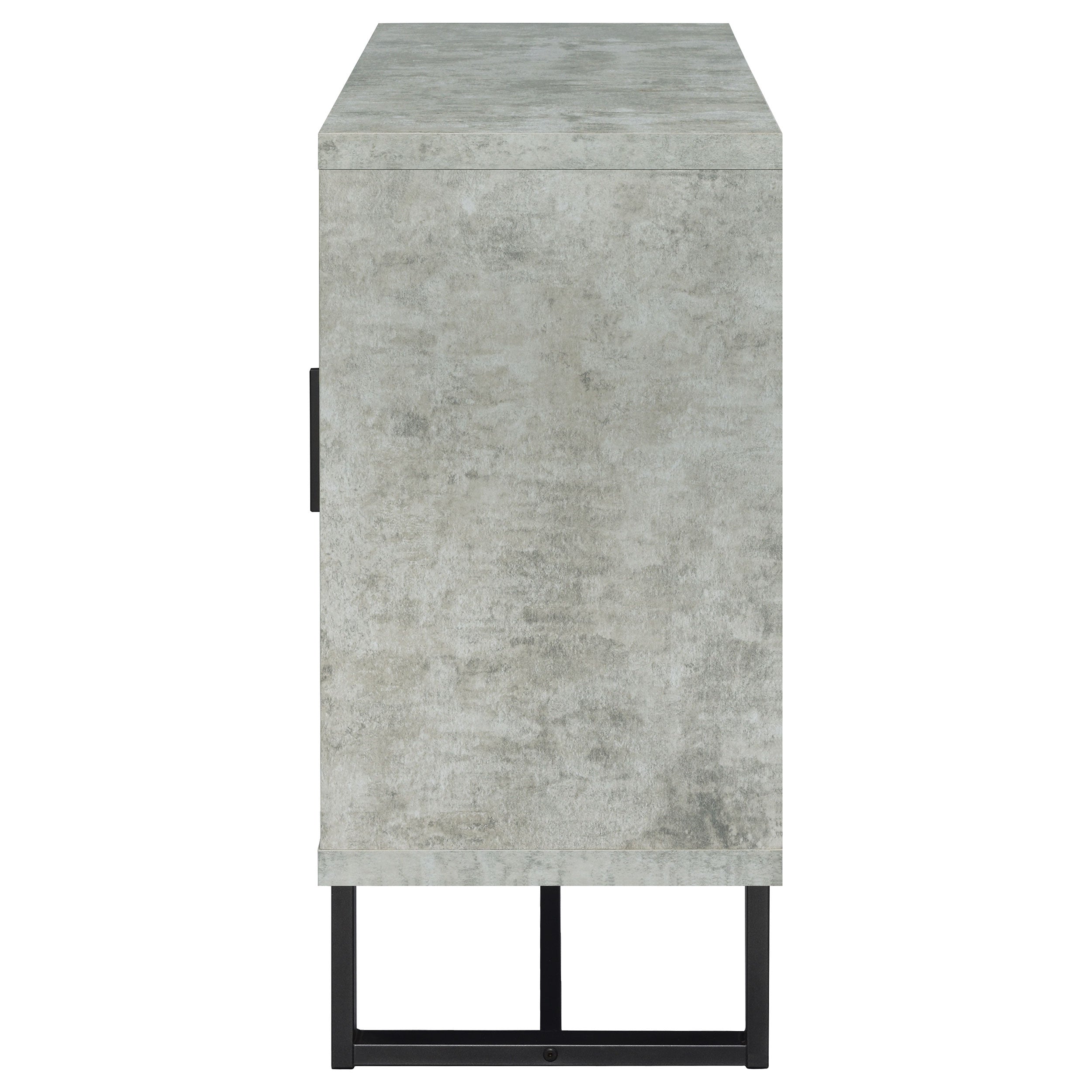 Abelardo 3-drawer Accent Cabinet Weathered Oak and Cement