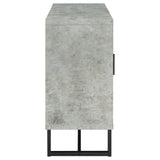 Abelardo 3-drawer Accent Cabinet Weathered Oak and Cement