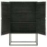 Jenna 2-door Accent Cabinet Black