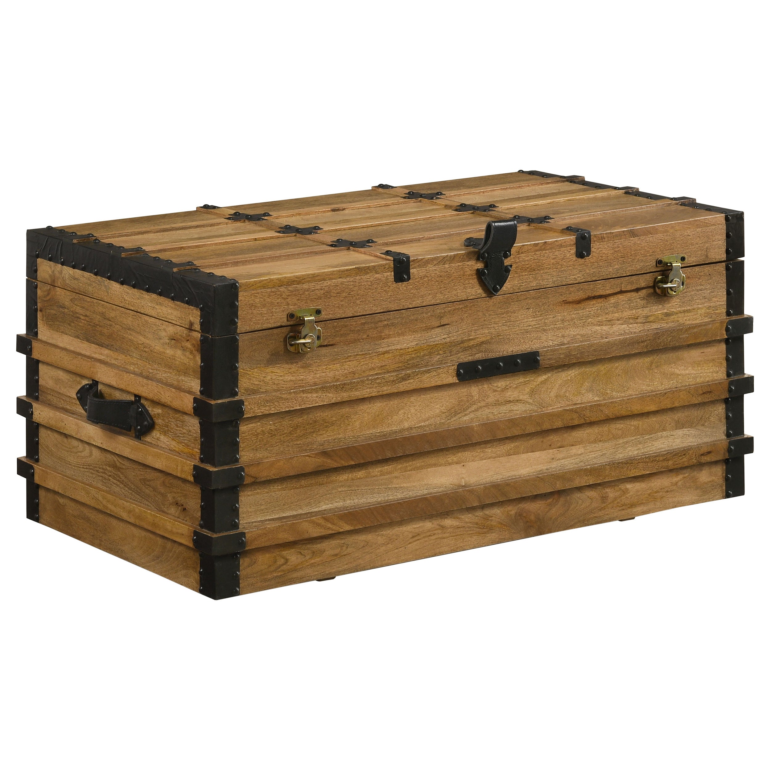 Simmons Rectangular Storage Trunk Natural and Black