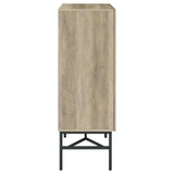 Bonilla 2-door Accent Cabinet with Glass Shelves