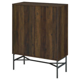 Bonilla 2-door Accent Cabinet with Glass Shelves