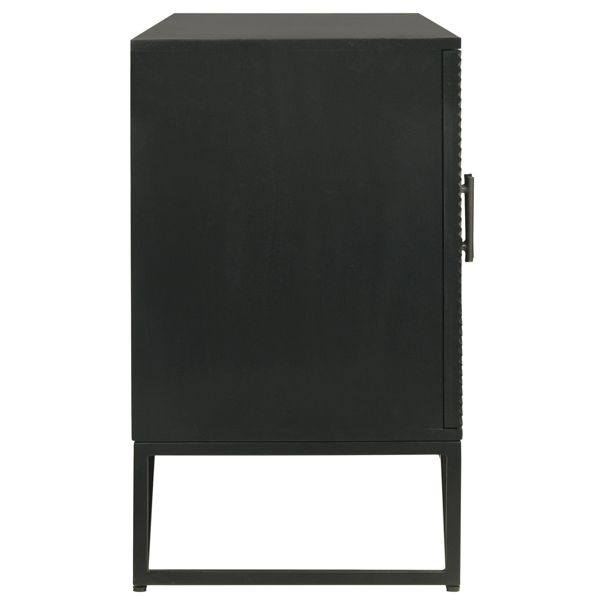 Riddell 4-door Accent Cabinet Black