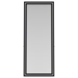 Windrose 28 x 67 Inch Tempered LED Standing Mirror Black