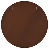 Dexter 40 x 40 Inch Round Reeding Frame Wall Mirror Brown