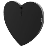 Aiko Heart Shape Wall Mirror Silver