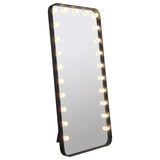 Canton 32 x 71 Inch LED Standing Mirror with Speakers Black