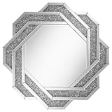 Mikayla Wall Mirror with Braided Frame Dark Crystal