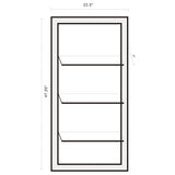 Oriel 3-Shelf Rectangle Wall Mirror