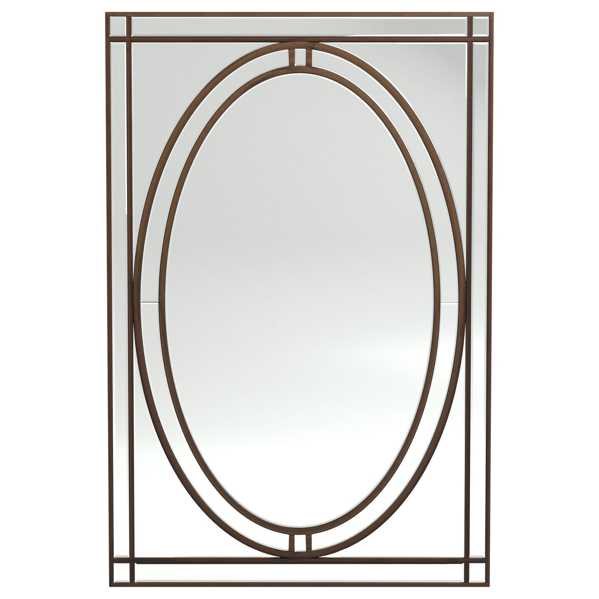 Beveled Edge Wall Mirror Silver