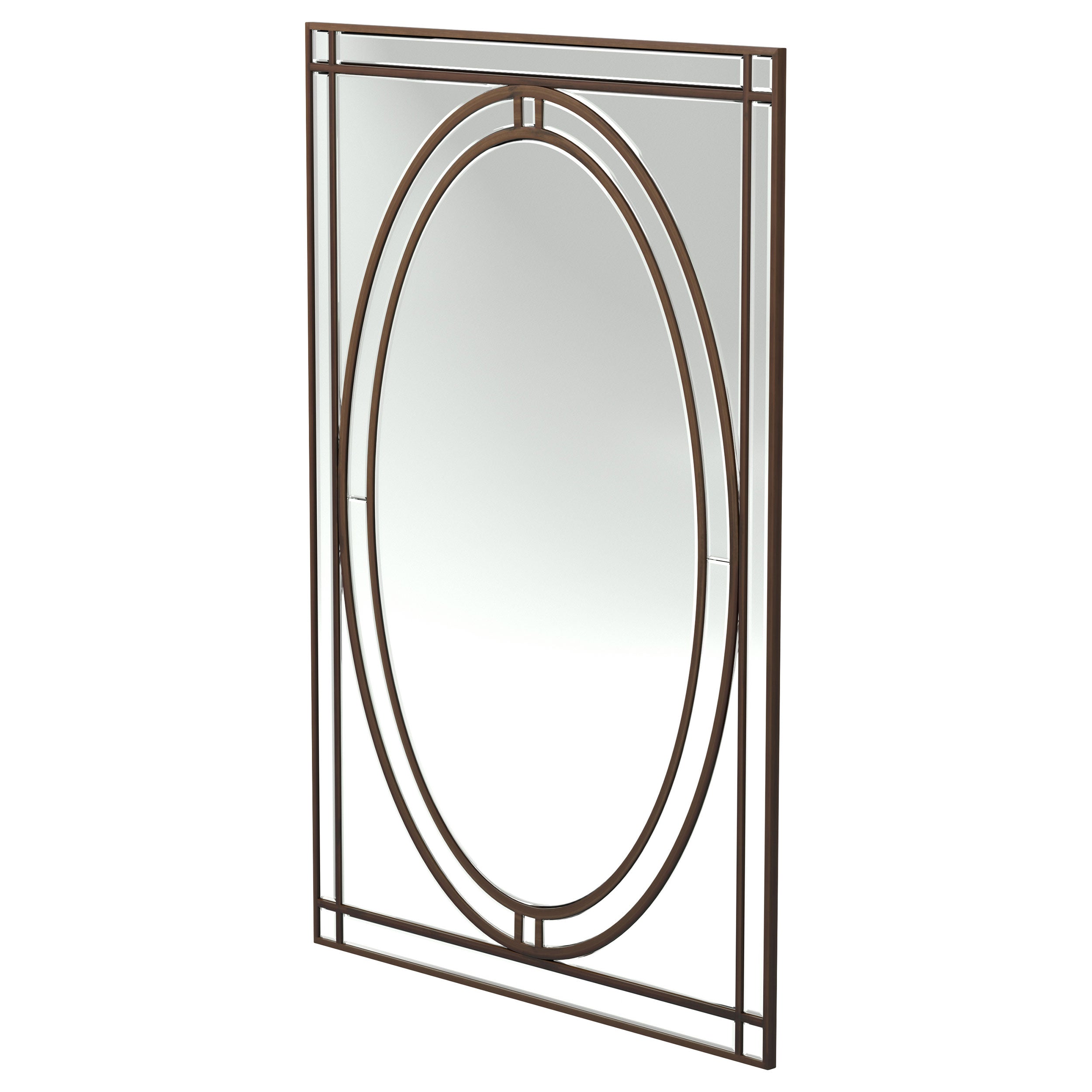 Beveled Edge Wall Mirror Silver