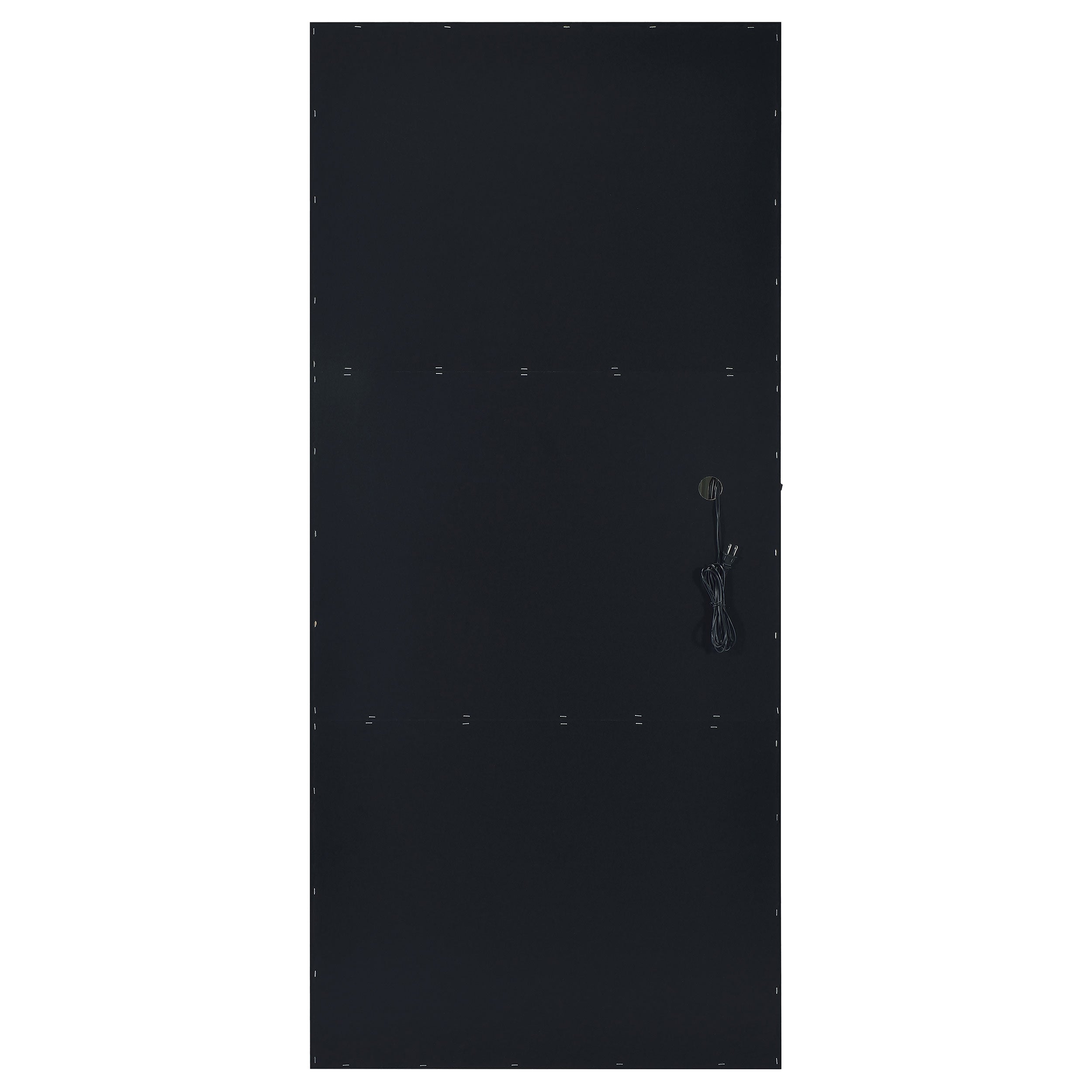 Zayan Full Length Floor Mirror With Lighting Black High Gloss