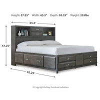 B476B2 Caitbrook Queen Storage Bed with 8 Drawers