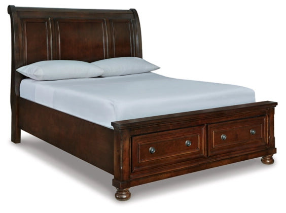 Sleigh Bed with Storage - Walo Furniture (Chicago, Illinois)