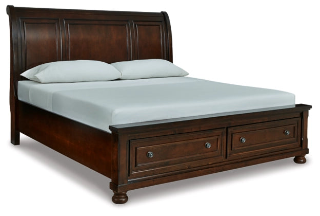 Sleigh Bed with Storage - Walo Furniture (Chicago, Illinois)