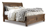 Sleigh Bed with Storage - Walo Furniture (Chicago, Illinois)