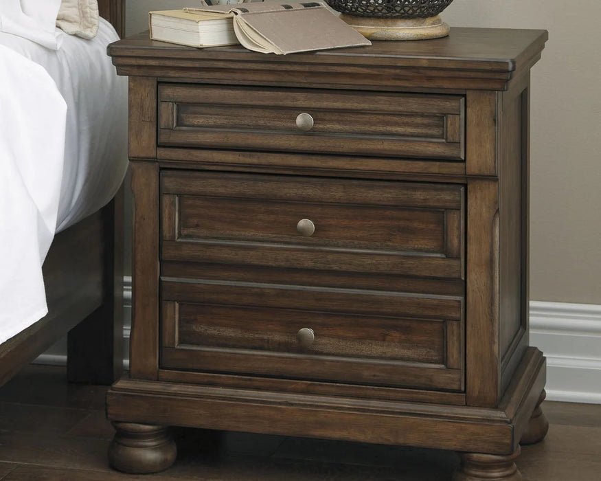 B719-92 Flynnter Two Drawer Night Stand