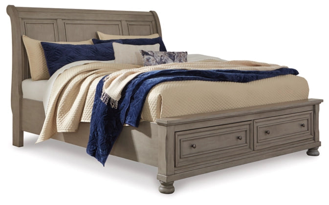 Sleigh Bed with Storage - Walo Furniture (Chicago, Illinois)