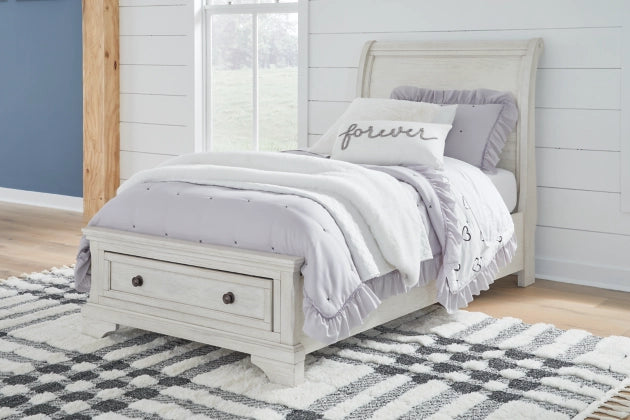 Sleigh Bed with Storage - Walo Furniture (Chicago, Illinois)