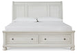 Sleigh Bed with Storage - Walo Furniture (Chicago, Illinois)