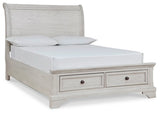 Sleigh Bed with Storage - Walo Furniture (Chicago, Illinois)