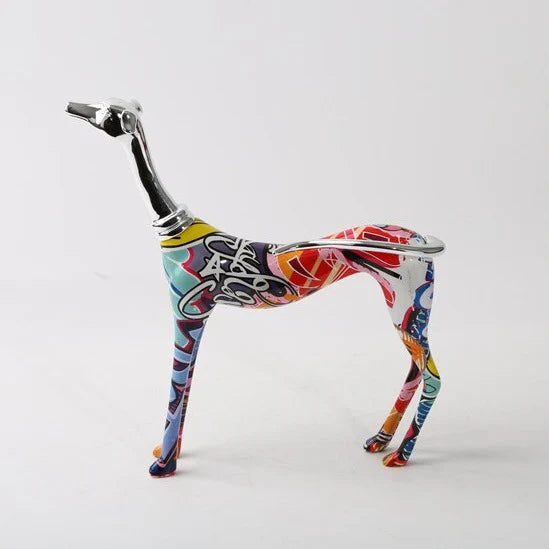 ArtZ® Greyhound Graffiti Painted Statue