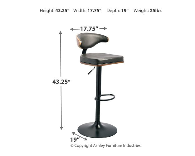 Bellatier Adjustable Height Bar Stool