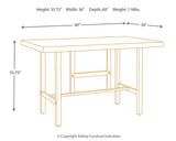 Kavara Counter Height Dining Table