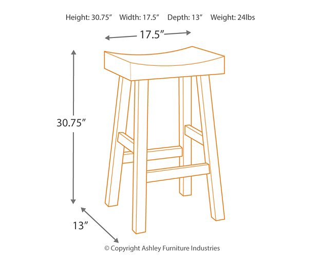 Glosco Bar Height Bar Stool