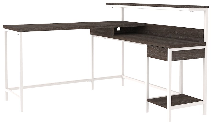 Dorrinson Home Office L-Desk with Storage