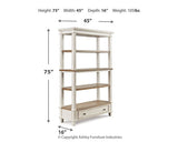 Realyn 75" Bookcase