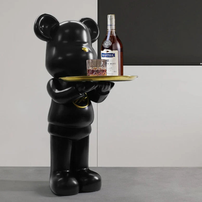 ArtZ® Bear Statue Tray Table