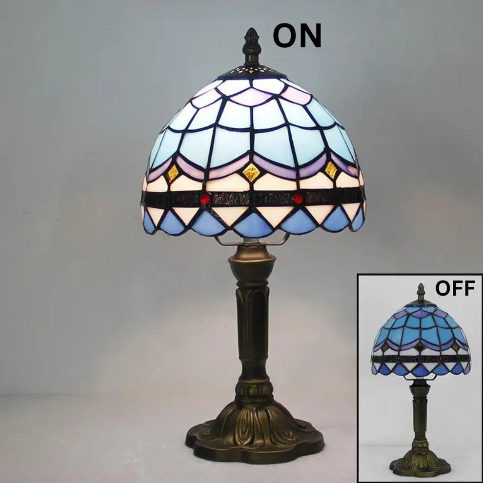 ArtZ® Nordic Stained Glass Table Lamp