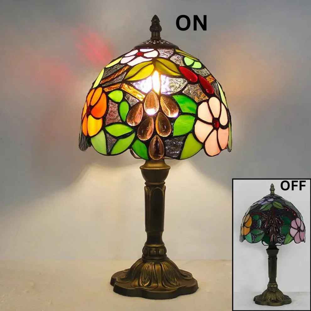 ArtZ® Nordic Stained Glass Table Lamp