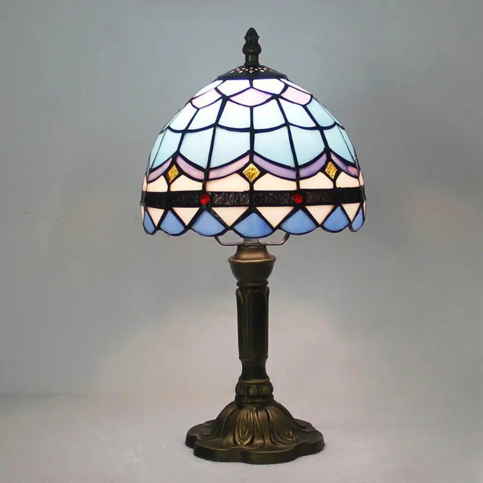 ArtZ® Nordic Stained Glass Table Lamp