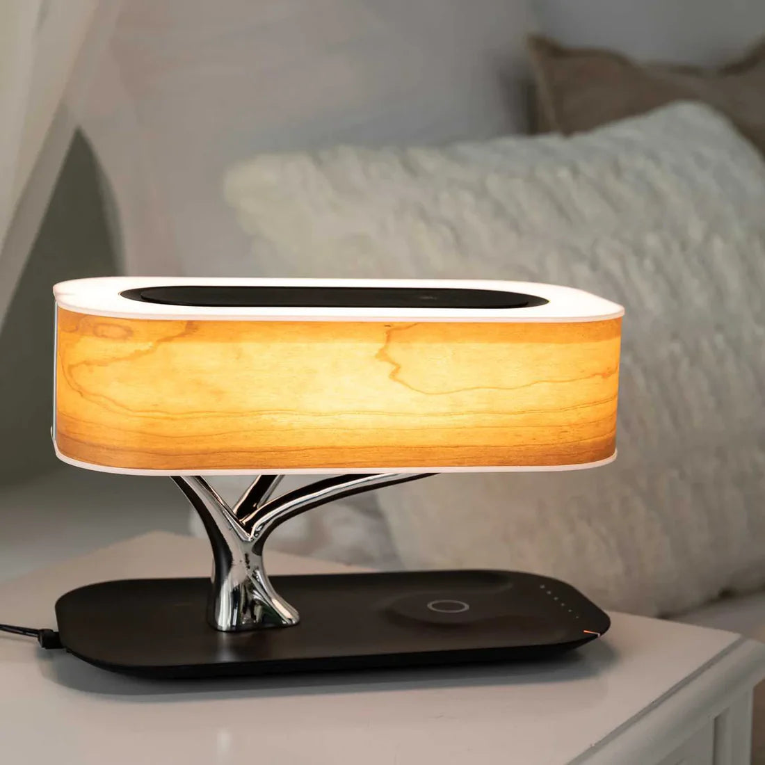 ArtZ® Cherry Wood Zen Table Lamp