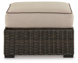 Coastline Bay Outdoor Ottoman with Cushion