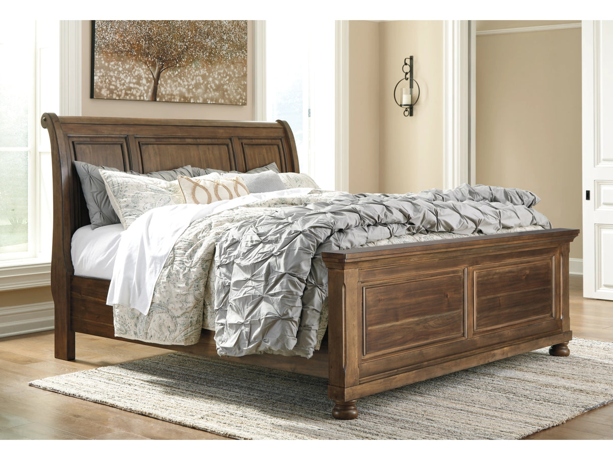 Robbinsdale Queen Sleigh Bed - Walo Furniture (Chicago, Illinois)