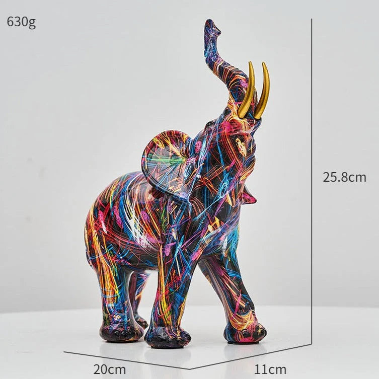 ArtZ® Elephant Nordic Painted Statue