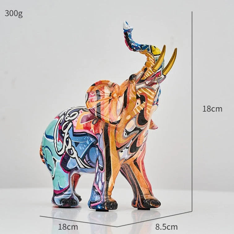 ArtZ® Elephant Nordic Painted Statue