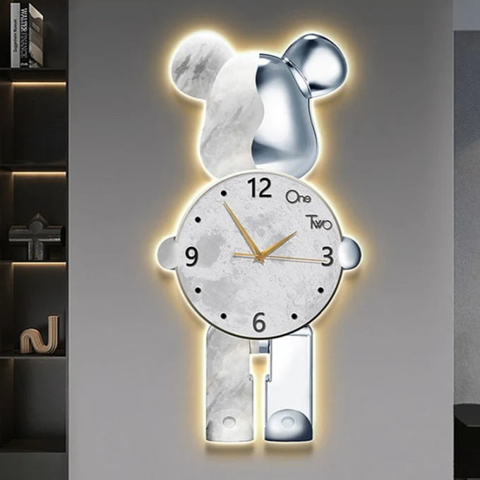 ArtZ® Bear Wall Clock With LED Light