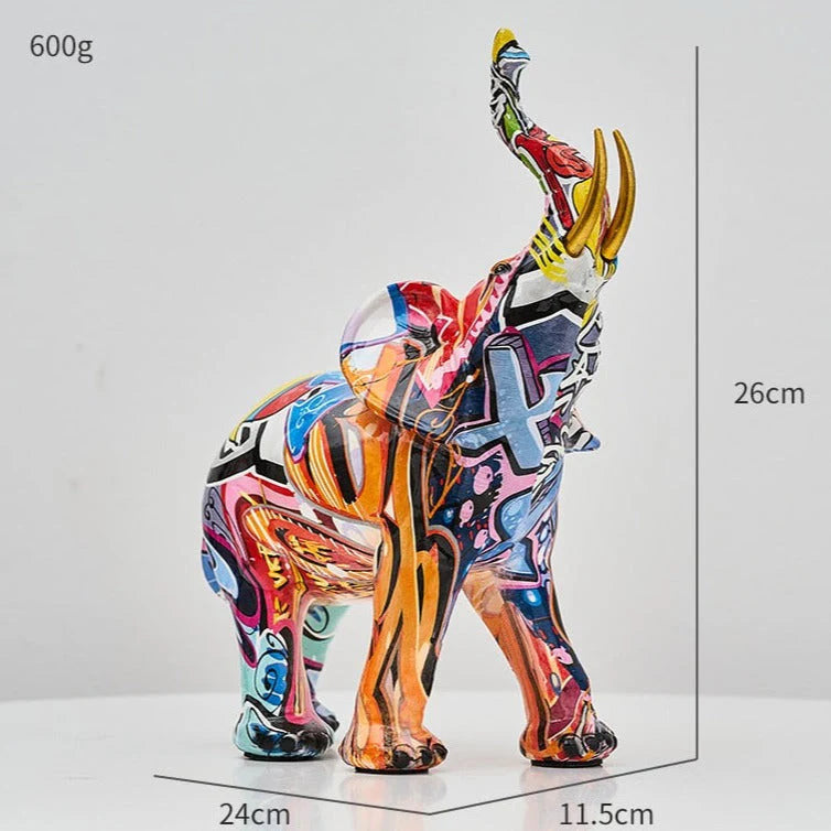 ArtZ® Elephant Nordic Painted Statue